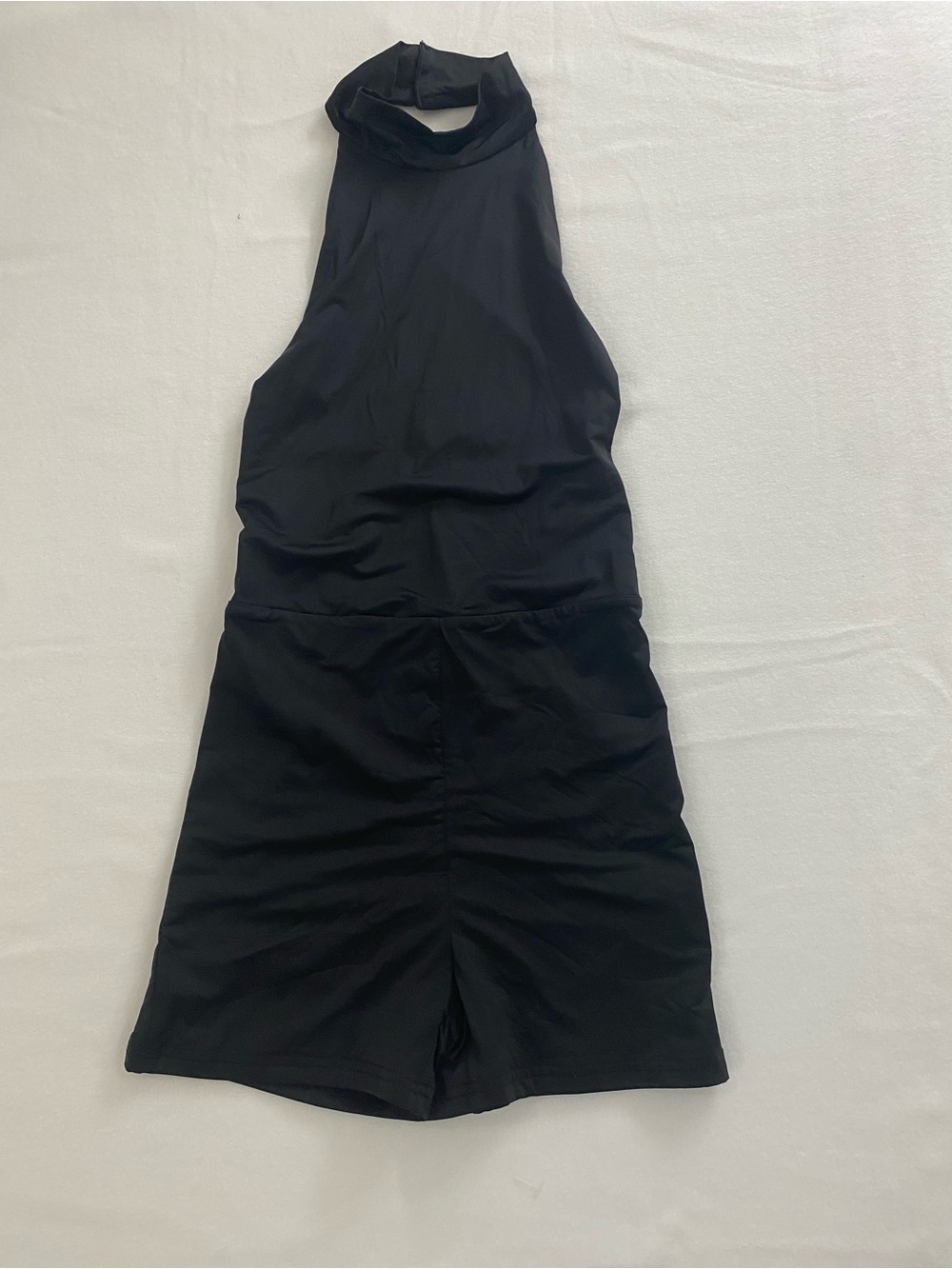 White Fox Boutique Black Halter Romper